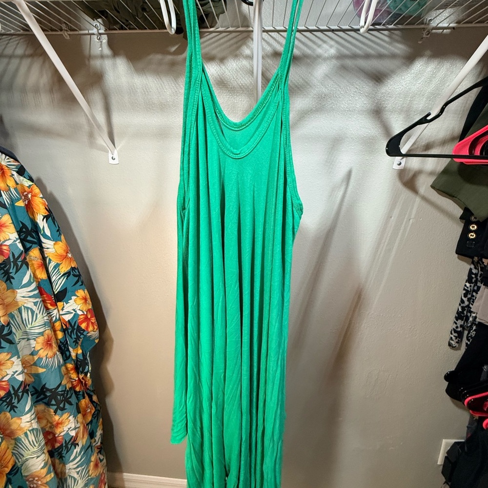Chic Green Sleeveless Harem Jumpsuit
